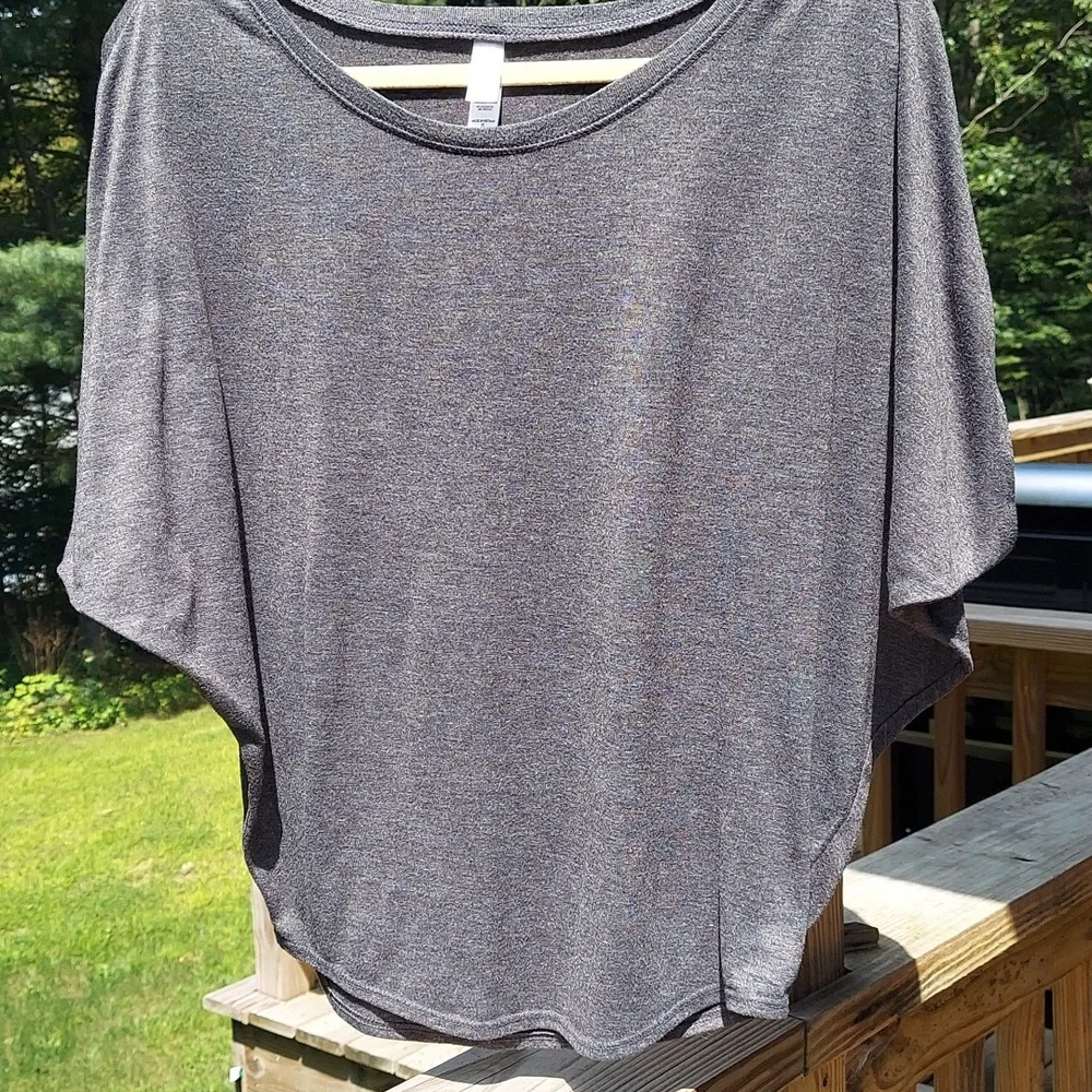 Bella grey dolman sleeve Knit Top Sz S